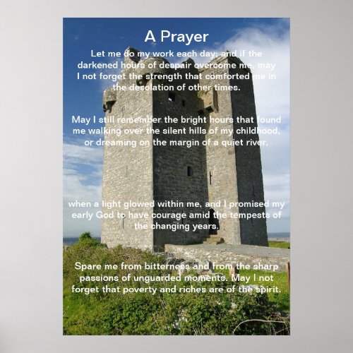 A Prayer In A Castle Posters