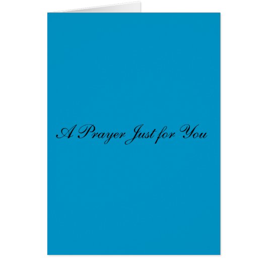 A Prayer Just for You Cards (Front)