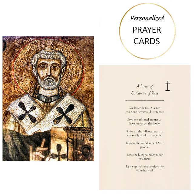 A Prayer of St. Clement of Rome Prayer Card (Creator Uploaded)