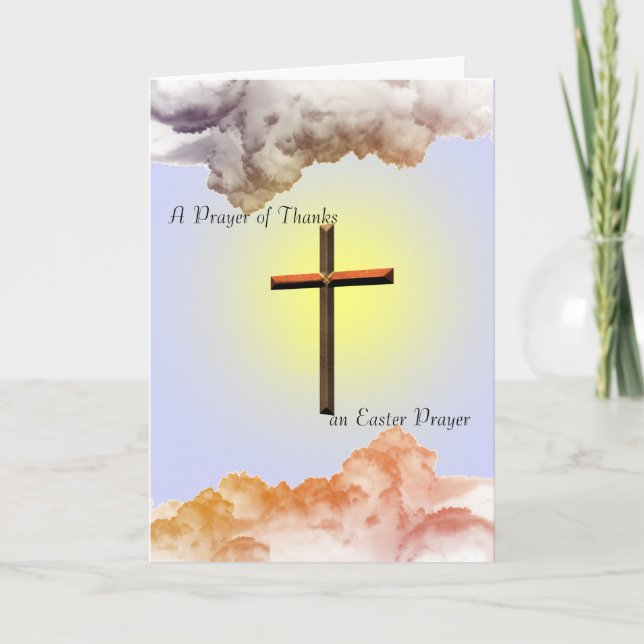 A Prayer of Thanks Thank You Card (Front)