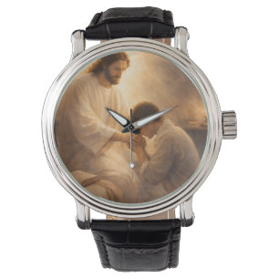 A Prayer on His Knees with Jesus Watch
