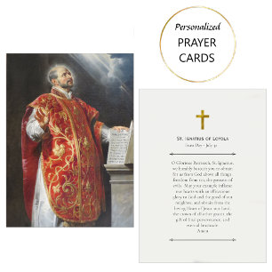 A Prayer to St. Ignatius of Loyola Prayer Card