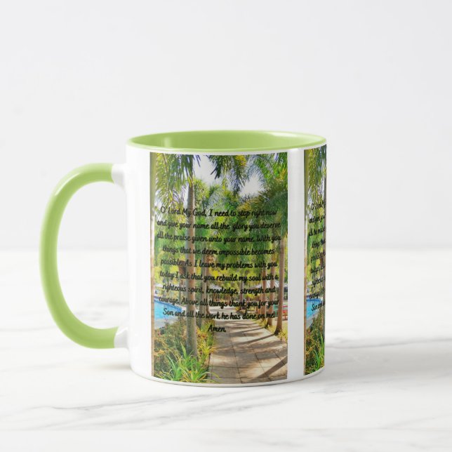 A Prayer To The Most High God Two-Tone Mug (Left)