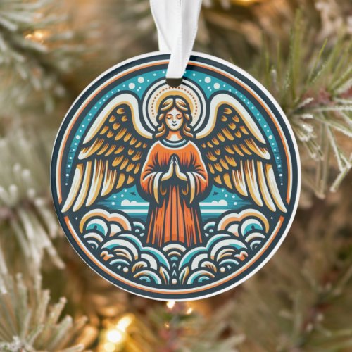 A Praying Guardian Angel Ornament