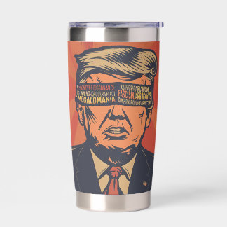 A president blindfolded by mental issues insulated tumbler