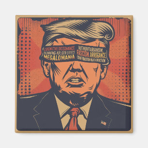 A president blindfolded by mental issues magnet