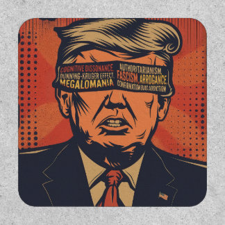 A president blindfolded by mental issues patch