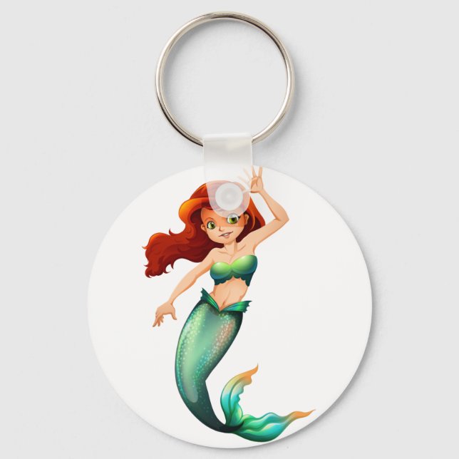 A pretty mermaid keychain (Front)