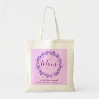 A Pretty Present for Mom Floral Tote Bag