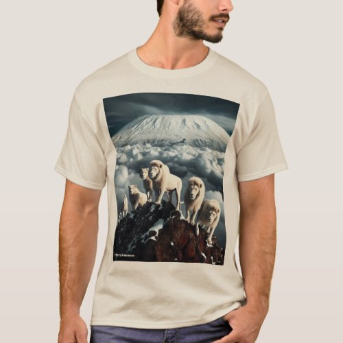 A pride of white lions T_Shirt