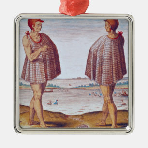 A Priest from Secoton in Virginia Metal Ornament