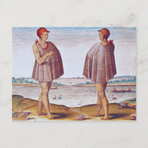 A Priest from Secoton in Virginia Postcard