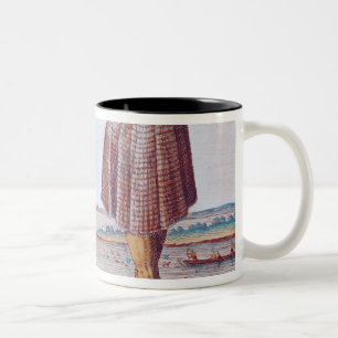 A Priest from Secoton in Virginia Two-Tone Coffee Mug