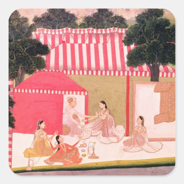 A Prince and his Harem Square Sticker (Front)