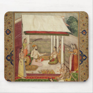 A Prince and Princess Listening to Music Mouse Pad