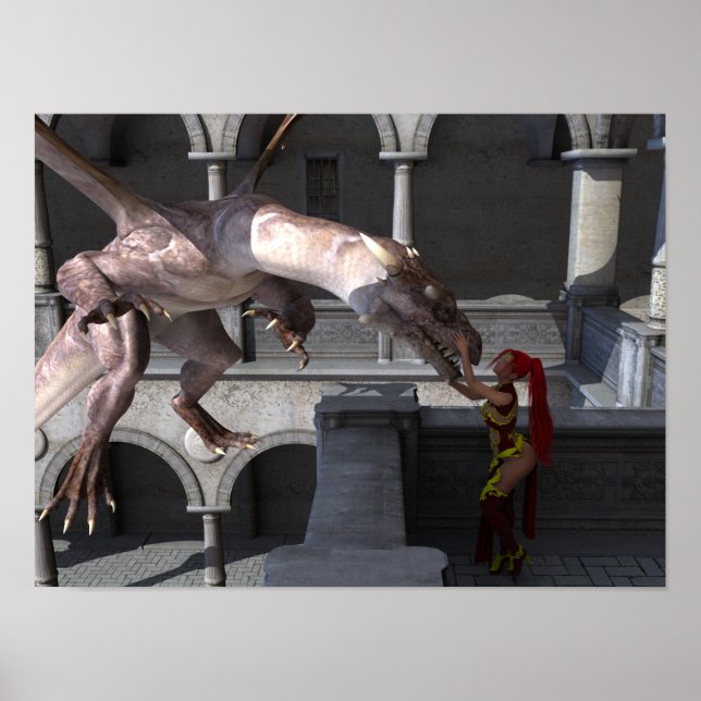 A Princess and Her Dragon Poster (Front)