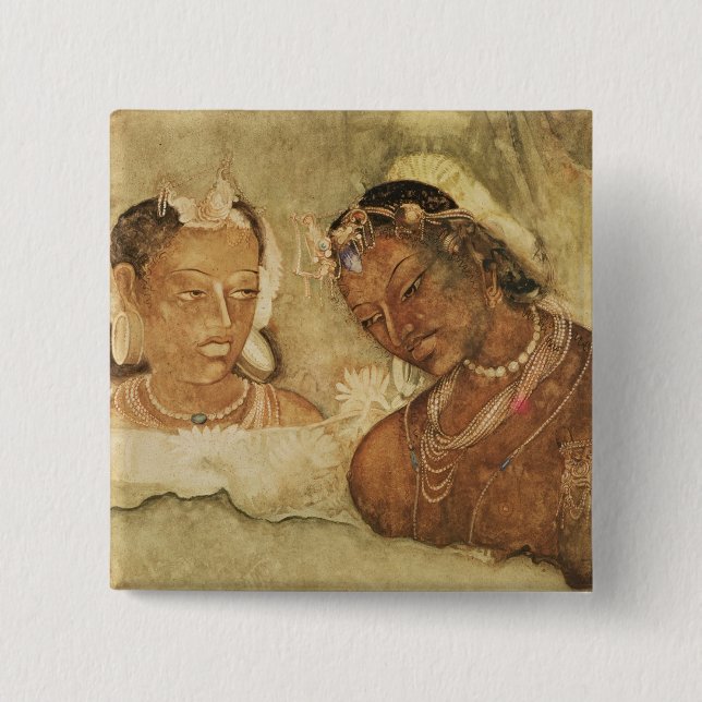 A Princess and her Servant Button (Front)