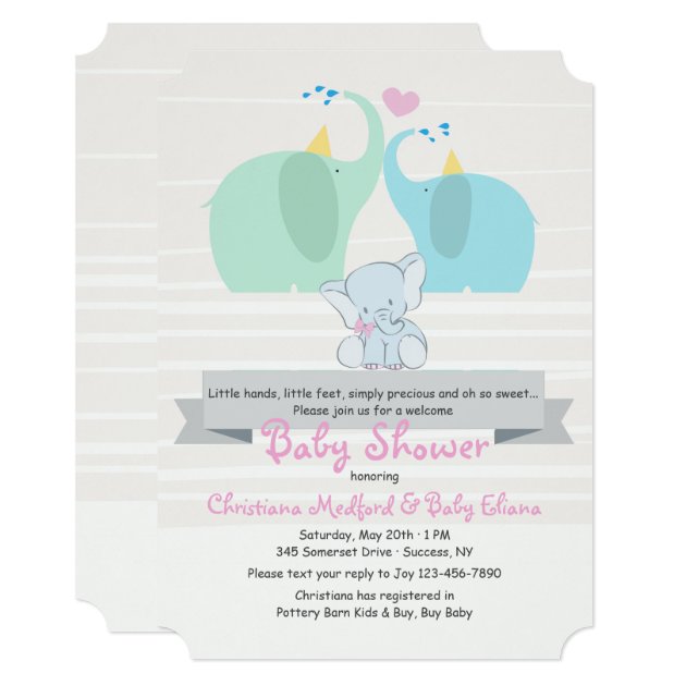 A Product Of Our Love Girl Baby Shower Invitation