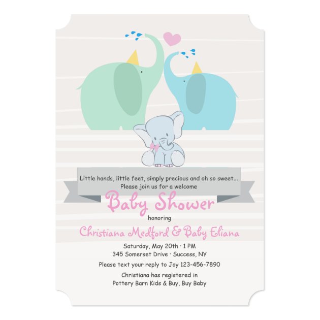 A Product Of Our Love Girl Baby Shower Invitation