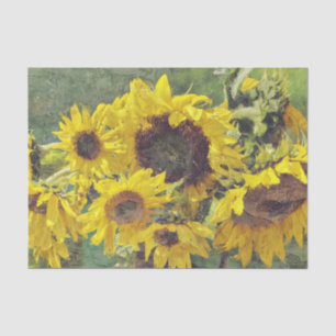 A Profusion of Absolutely Gorgeous Sunflowers Art Tissue Paper