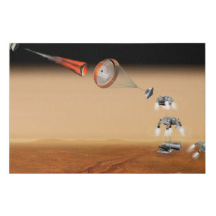 A Proposed Mars Sample Return Mission. Faux Canvas Print
