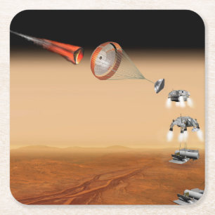 A Proposed Mars Sample Return Mission. Square Paper Coaster