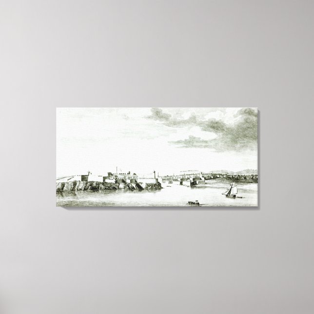 A Prospect of the Moro Castle and City of Canvas Print (Front)