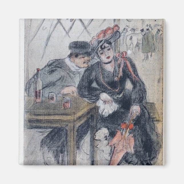 A Prostitute and her Client Magnet (Front)