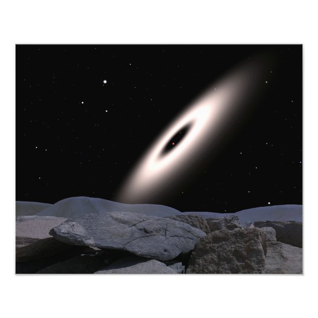 A protoplanetary disk photo print (Front)