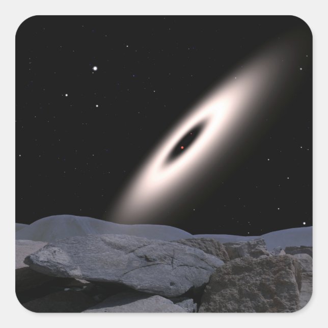 A protoplanetary disk square sticker (Front)