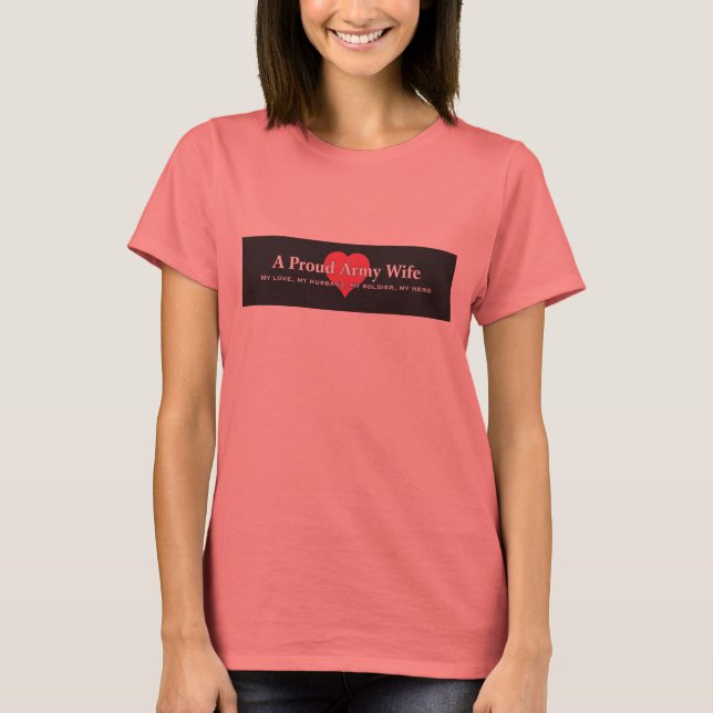 A Proud Army Wife (Ringer Tee) T-Shirt (Front)
