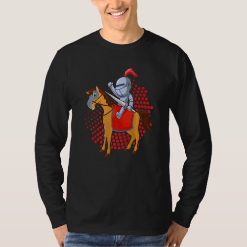 A Proud Knight On His Horse With A Lance T_Shirt