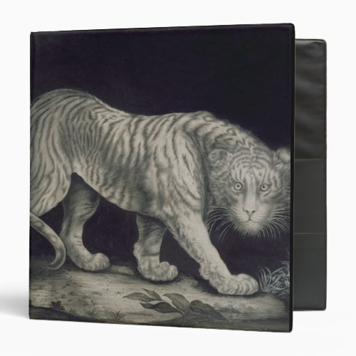 A Prowling Tiger pencil on paper 3 Ring Binder