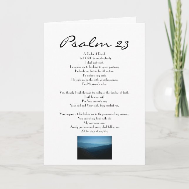 A Psalm 23 Victory! Card (Front)