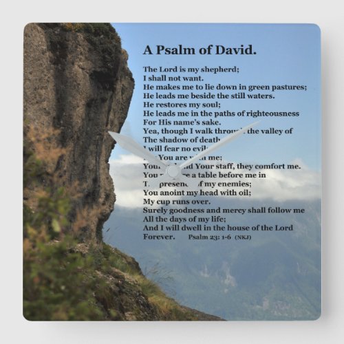 A Psalm Of David Wall Clock