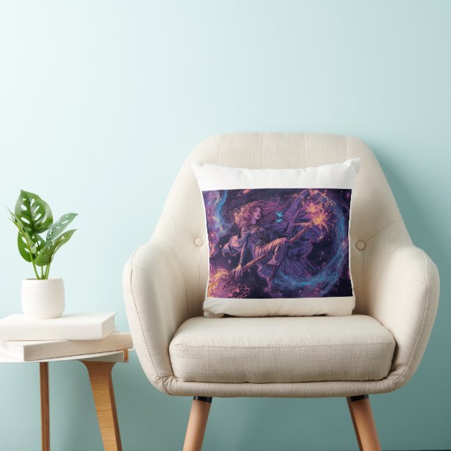 A psychedelic witch cushion (Chair)