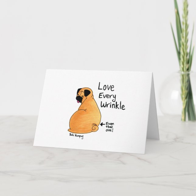 A Pug Wrinkle in Time Card (Front)