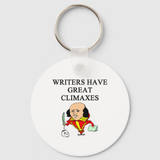 a pun for writers keychain