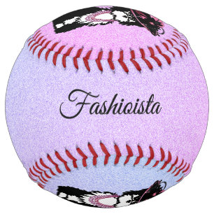 A Puppy Dog all Dressed Up Pink Softball