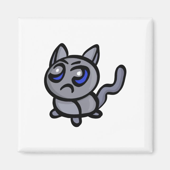 A Puppy with an Angry Face for Cat Lovers Magnet (Front)