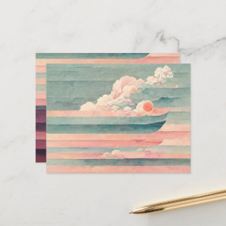 A pure and unique piece of aiart-vision postcard