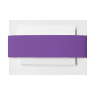 a purple background with a invitation belly band