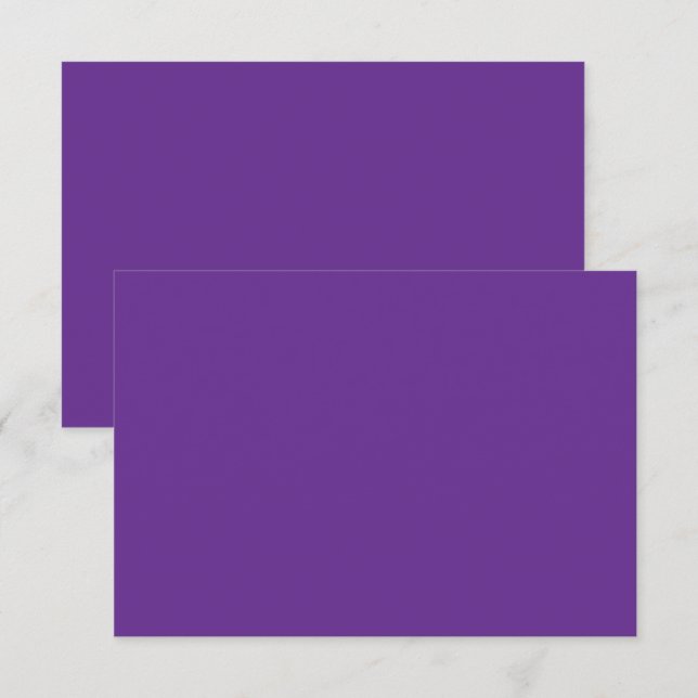 a purple background with a thank you card (Front/Back)