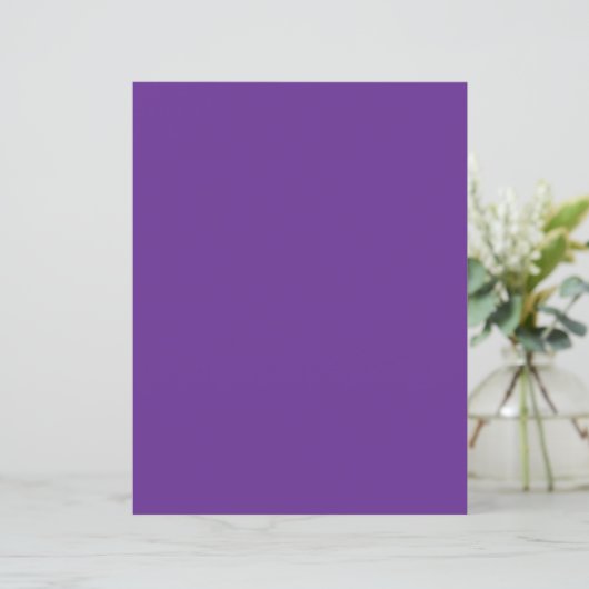 a purple background with a white border (Standing Front)