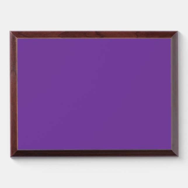 a purple background with a white border award plaque (Horizontal)
