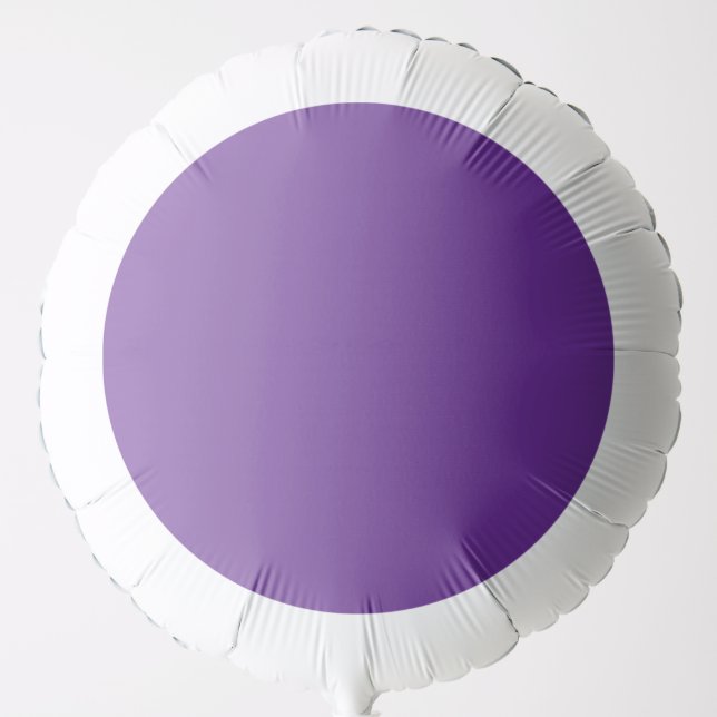 a purple background with a white border balloon (Front)