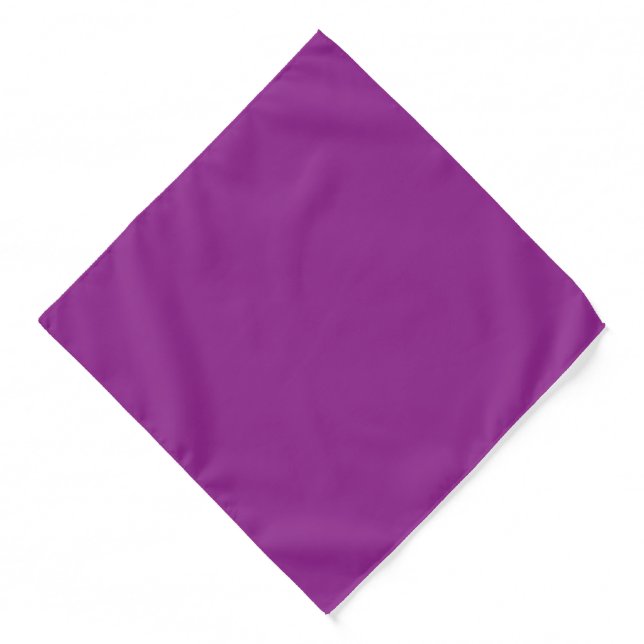 a purple background with a white border bandana (Front)