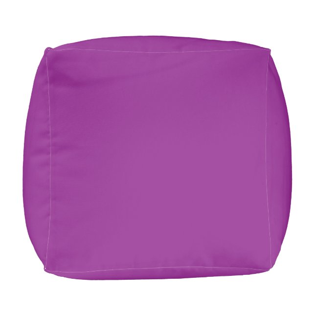 a purple background with a white border pouf (Bottom)