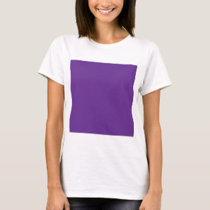 a purple background with a white border T-Shirt