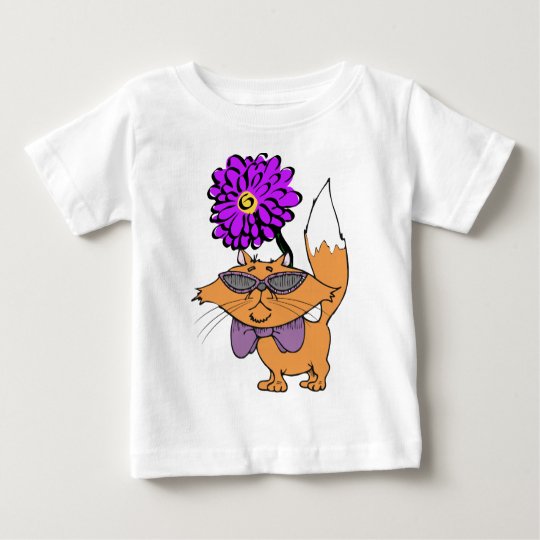 A Purple Cat Dude Baby T-Shirt